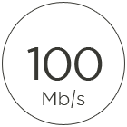 100 Mb/s Internet
